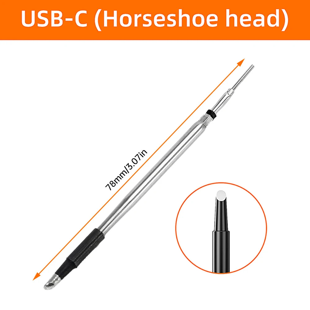 USB Cordless Soldering Iron Set – Digital Display, 260–420°C