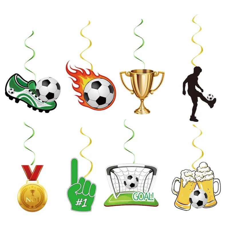 Soccer Birthday Banner Bunting Set | Football Party Decorations