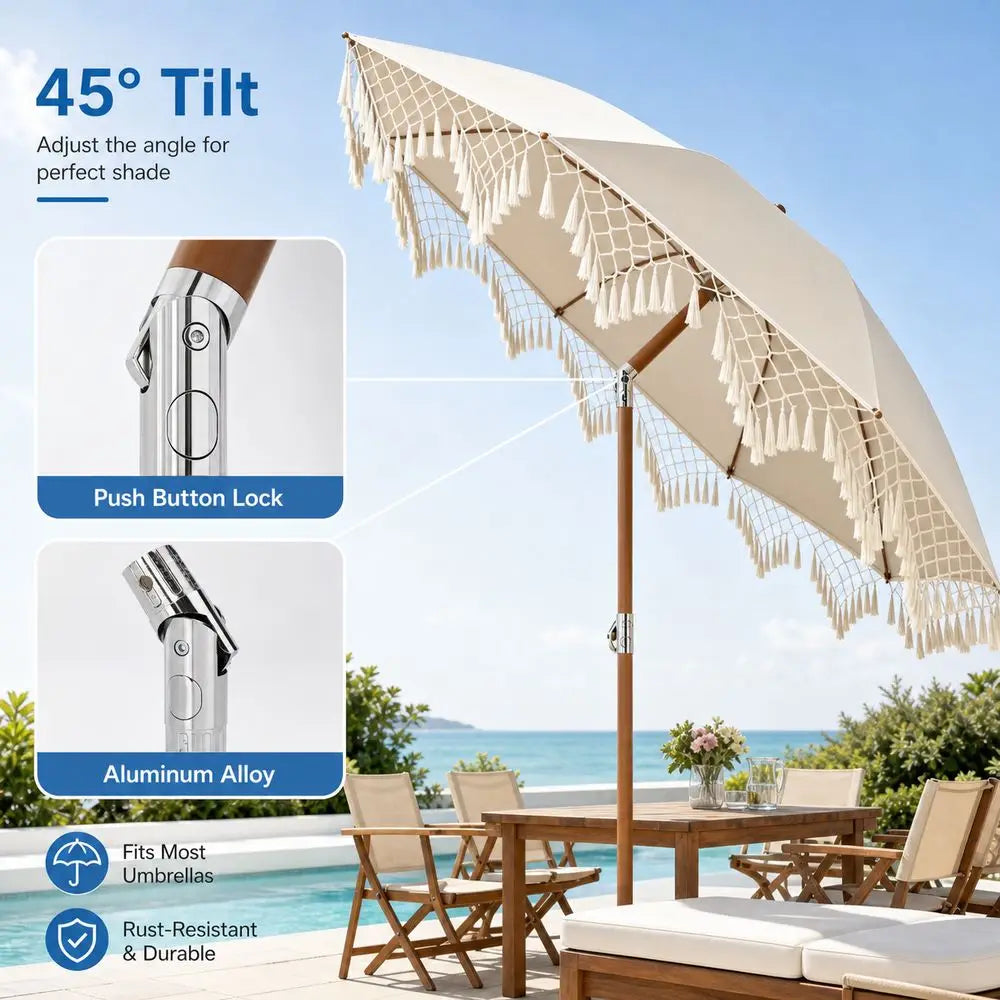 Aluminum Alloy Umbrella Tilt Adapter | Multi-Angle Adjustable
