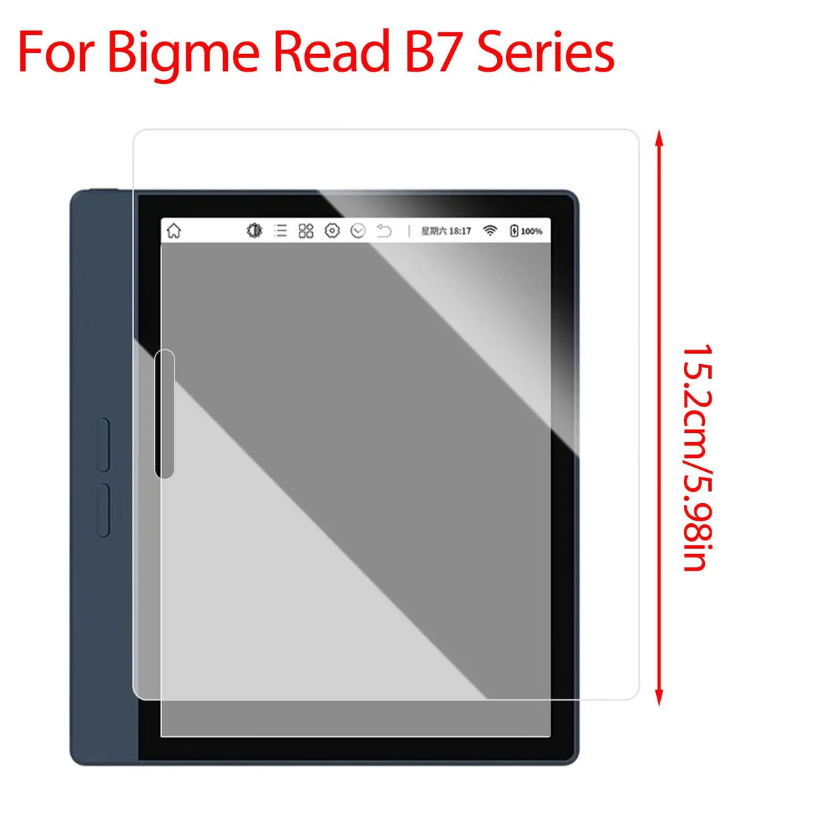 PET Screen Protector for Bigme Read B7 B7 Pro B751 – Clear/Matte