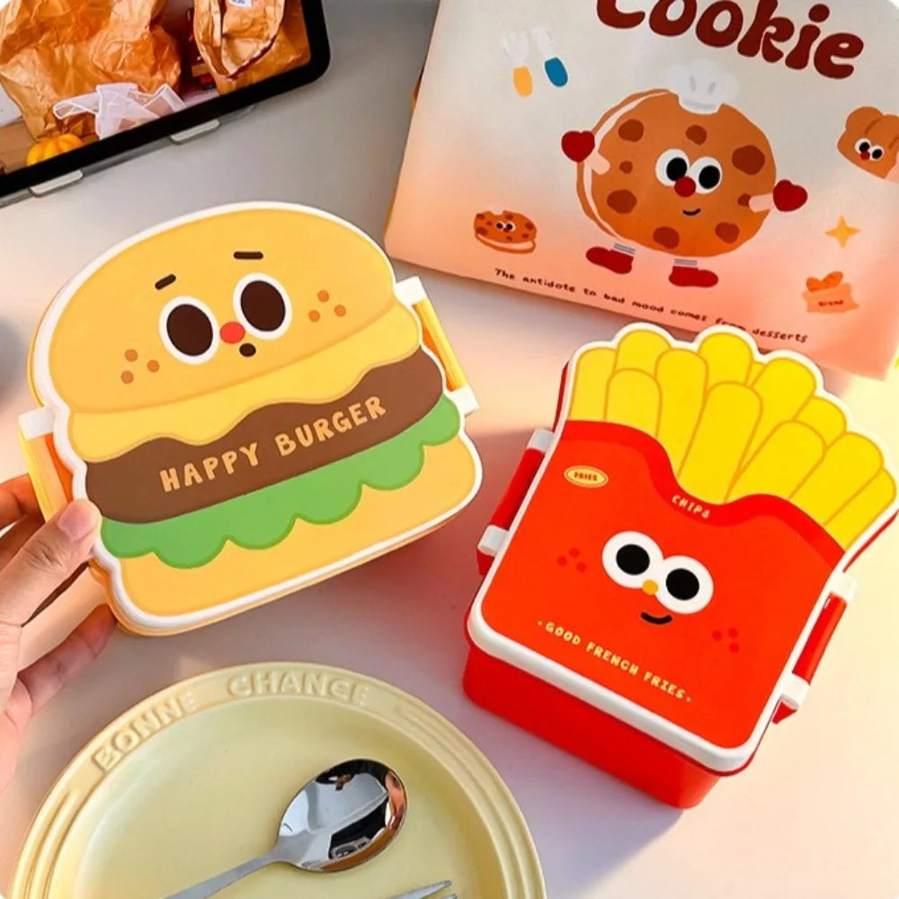 Cartoon Bento Box – Divided Leakproof Portable Lunch Box