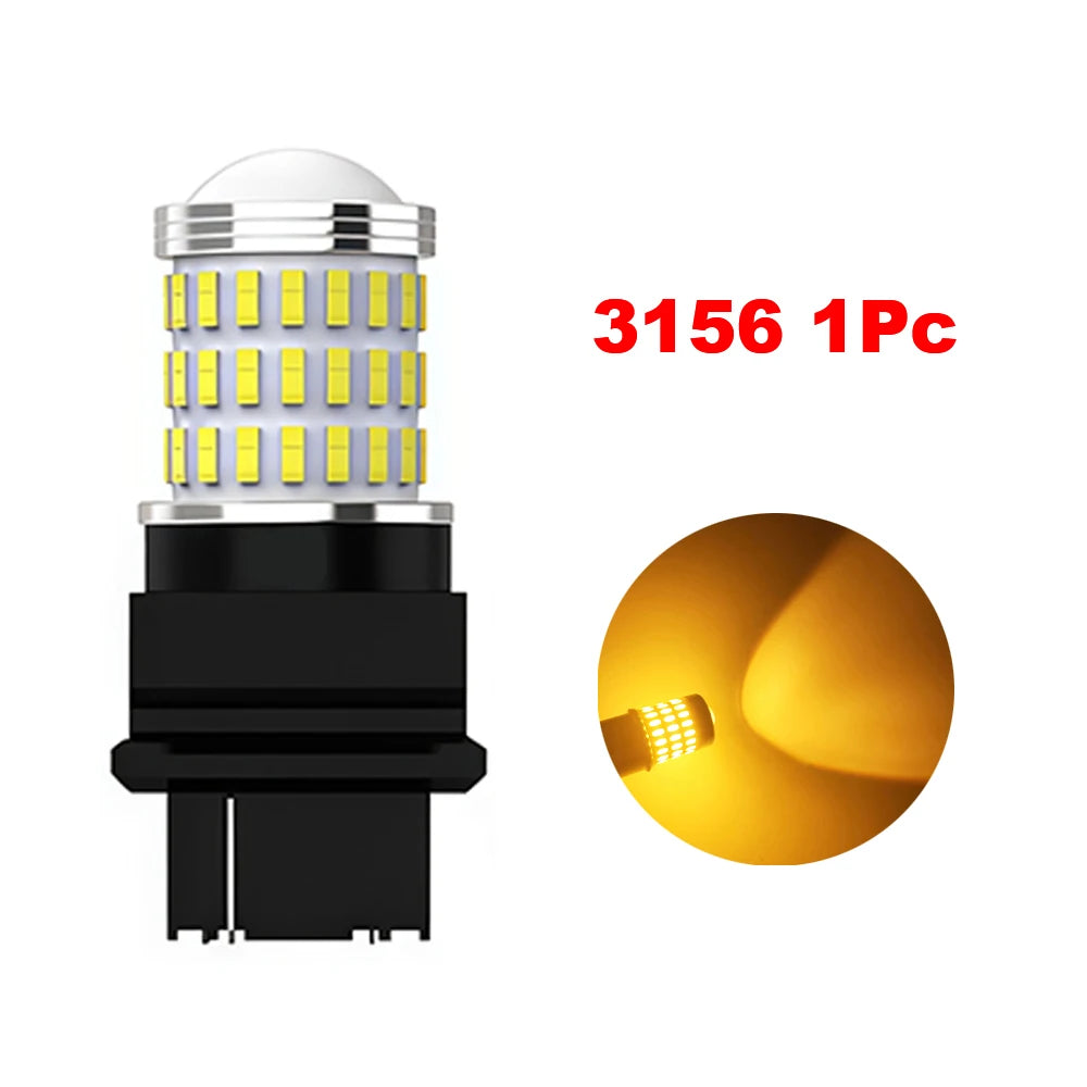LED Amber Turn Signal Bulbs 7443 1157 7440 3156 | Brake Lights
