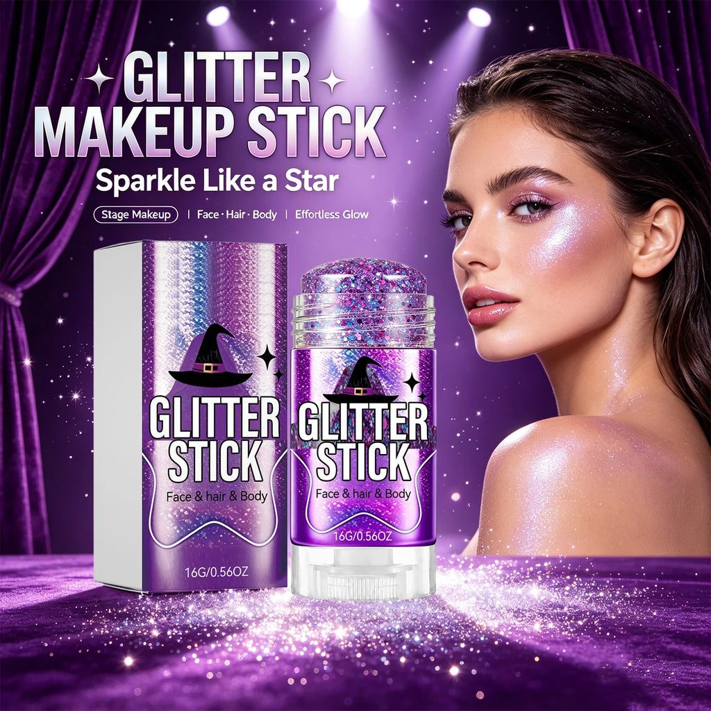 Glitter Shimmer Stick – 6 Colors Face & Body Makeup