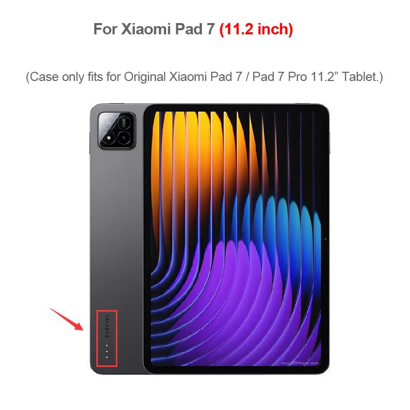 Xiaomi Pad 7 Case 11.2" Embossed Tree Flip Wallet Stand Cover