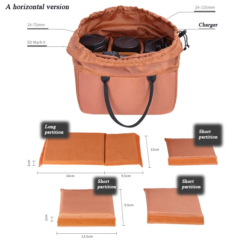 Velvet Camera Bag – Waterproof DSLR Photography Liner Insert