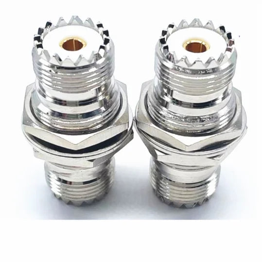 UHF SO239 Female Bulkhead RF Coaxial Adapter – 50 Ohm