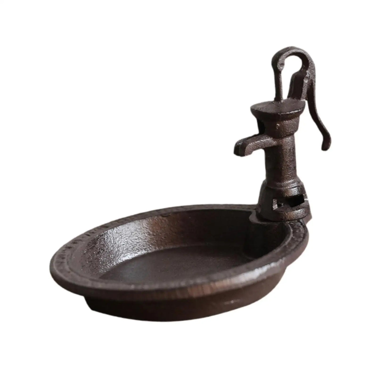 Retro Metal Bird Feeder Dish | Weatherproof Iron Garden Ornament