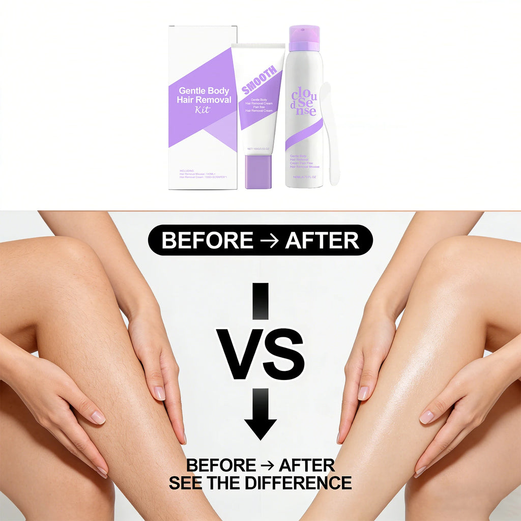 Gentle Hair Removal Cream Set – Body, Legs & Underarms