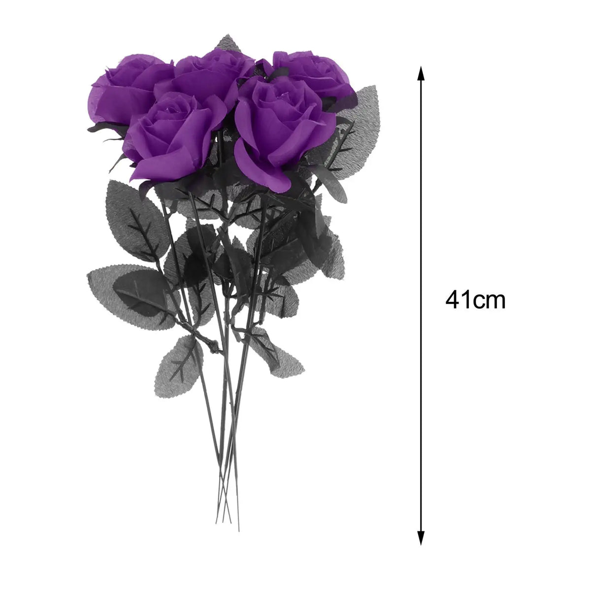 Long Stem Halloween Faux Rose Bouquet | Table Centerpiece