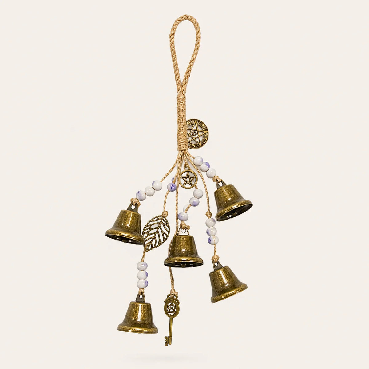 Hanging Metal Bell with Ice Beads – Home Protection Décor