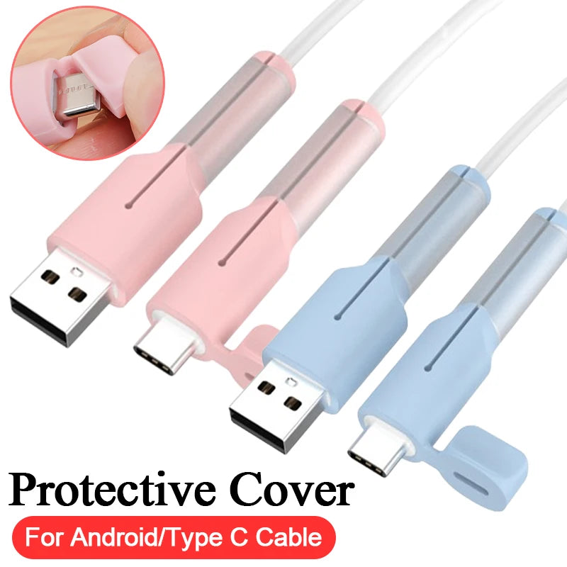 Silicone Cable Protector Sleeve – USB Type-C & Android