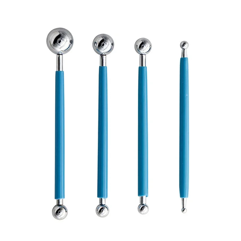 Stainless Steel Double-Ended Ball Clay Sculpting Tool Set
