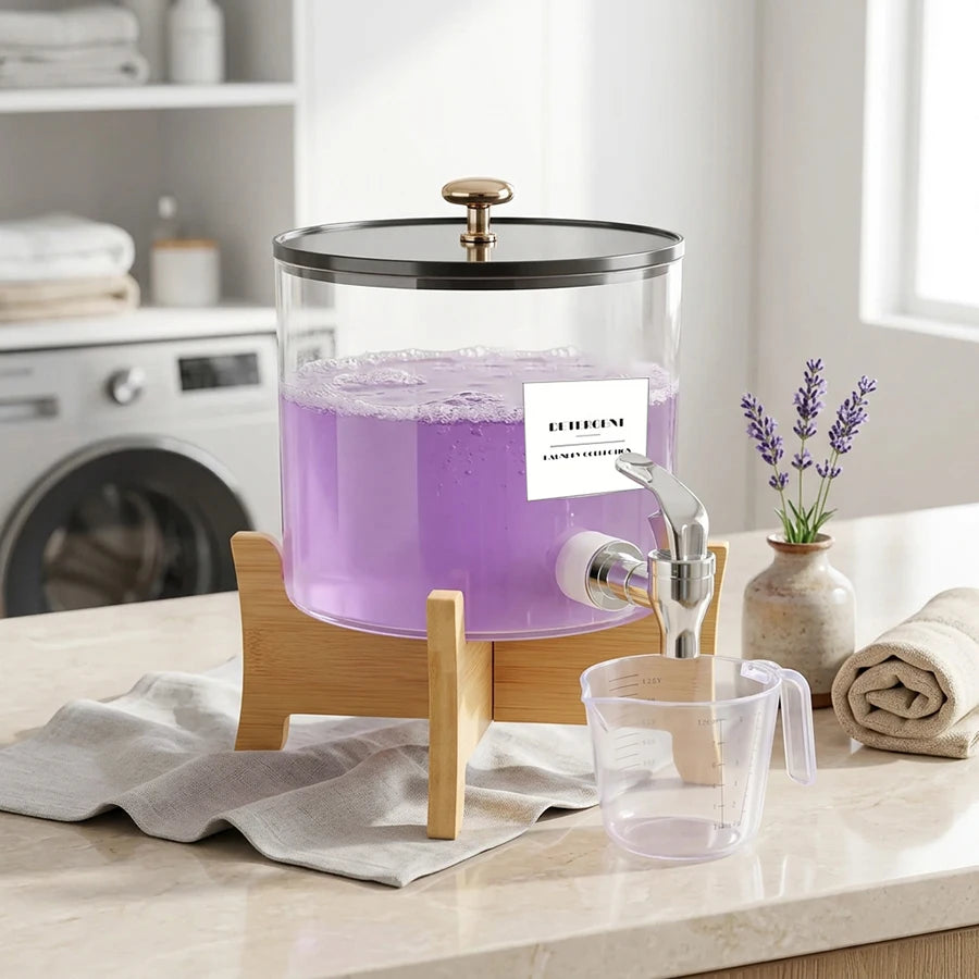 NIFTY Laundry Detergent Dispenser with Shelf Stand & Spout