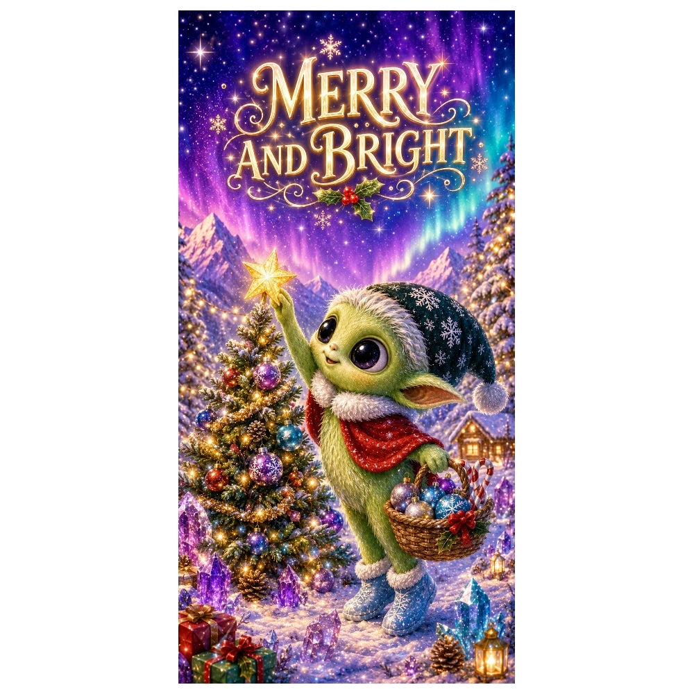Magical Christmas Holiday Banner – Festive Backdrop Decor
