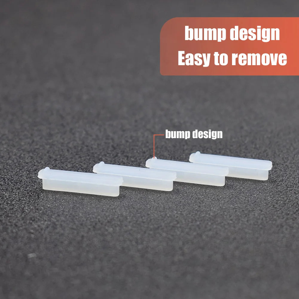 9-Piece Silicone USB Dust Plugs for Laptop & Notebook Ports