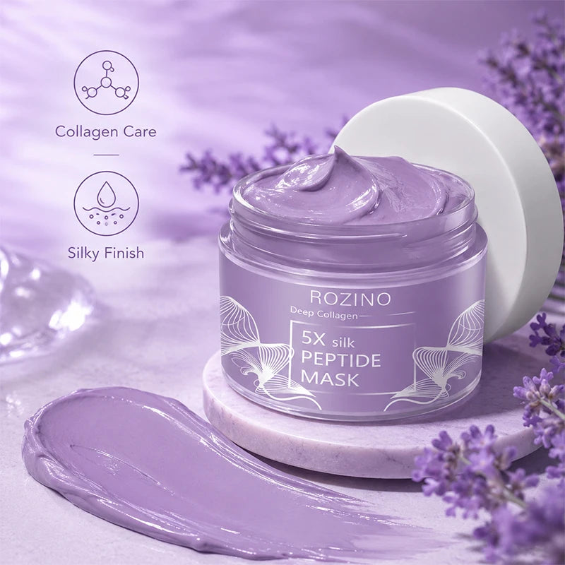 ROZINO Peptide Purple Mud Mask – Moisturizing & Cleansing 100g