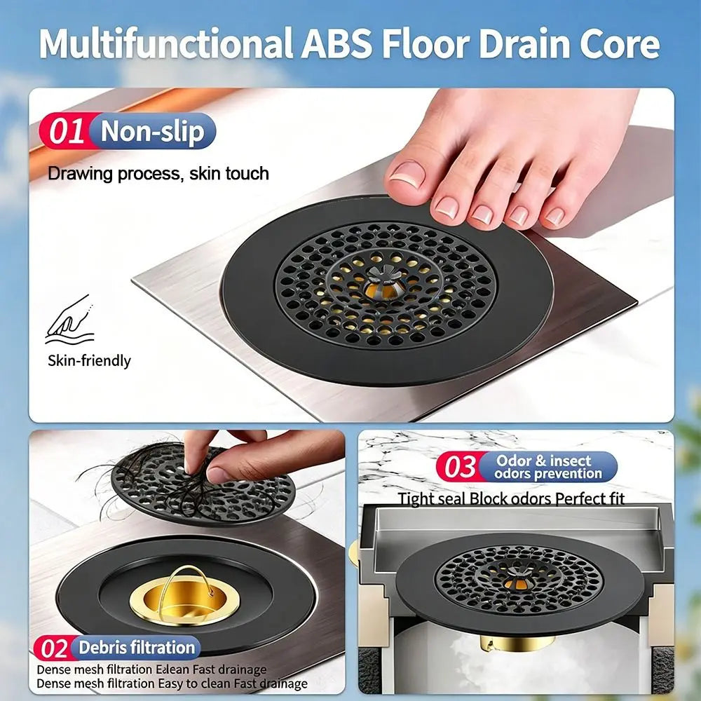 Anti-Odor Floor Drain Cover | Fast Drainage Shower Strainer