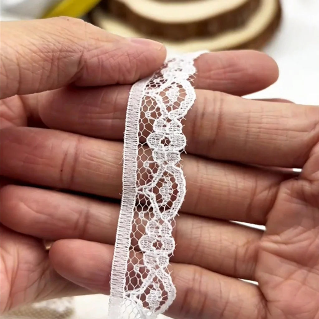 White Lace Ribbon Mix – 10 Styles 10 Yards | Craft & Gift