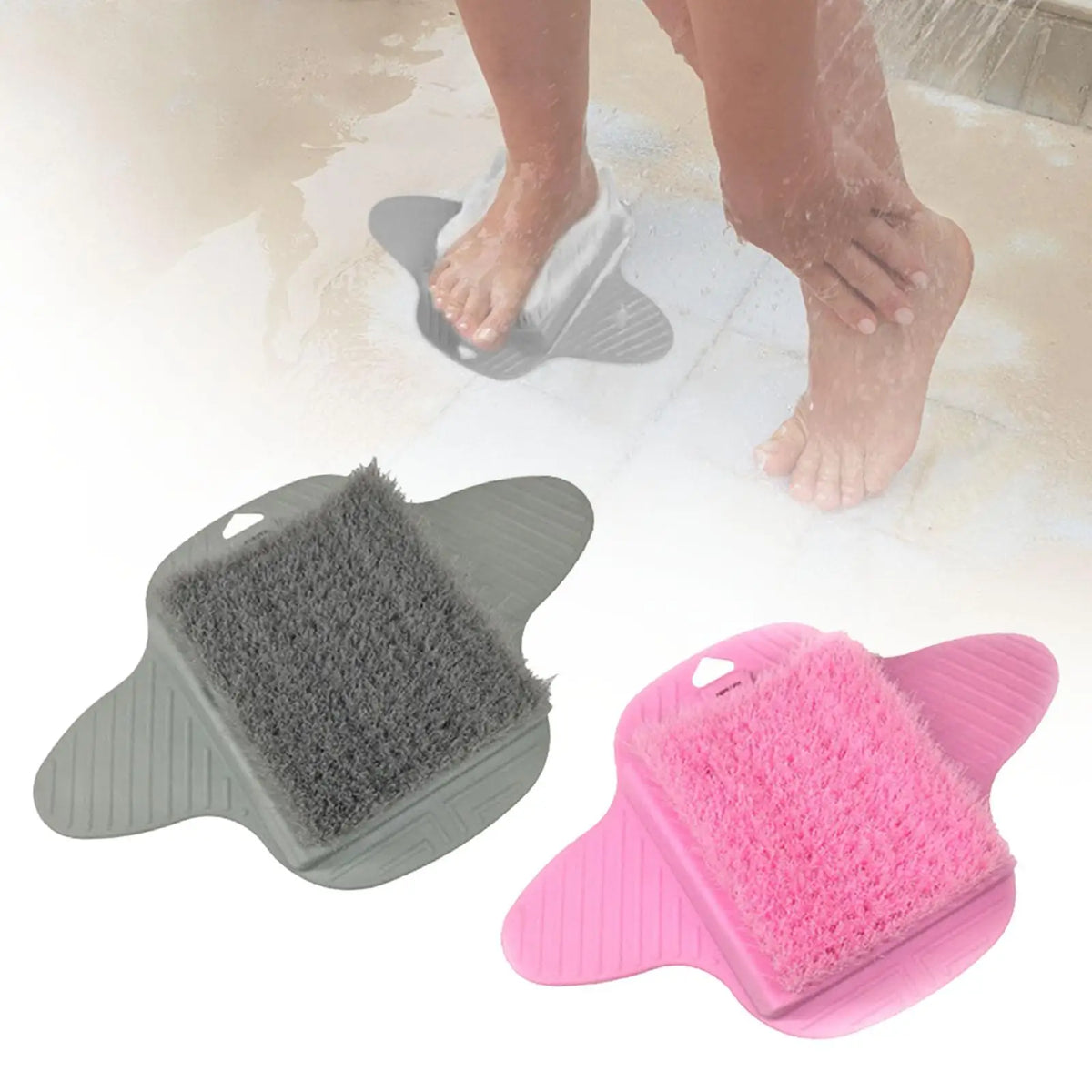 Shower Foot Scrubber Mat – Nonslip Suction Cup Spa Massager