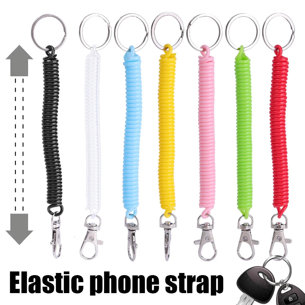 Retractable Spiral Keychain Strap – Anti-Lost Phone Lanyard