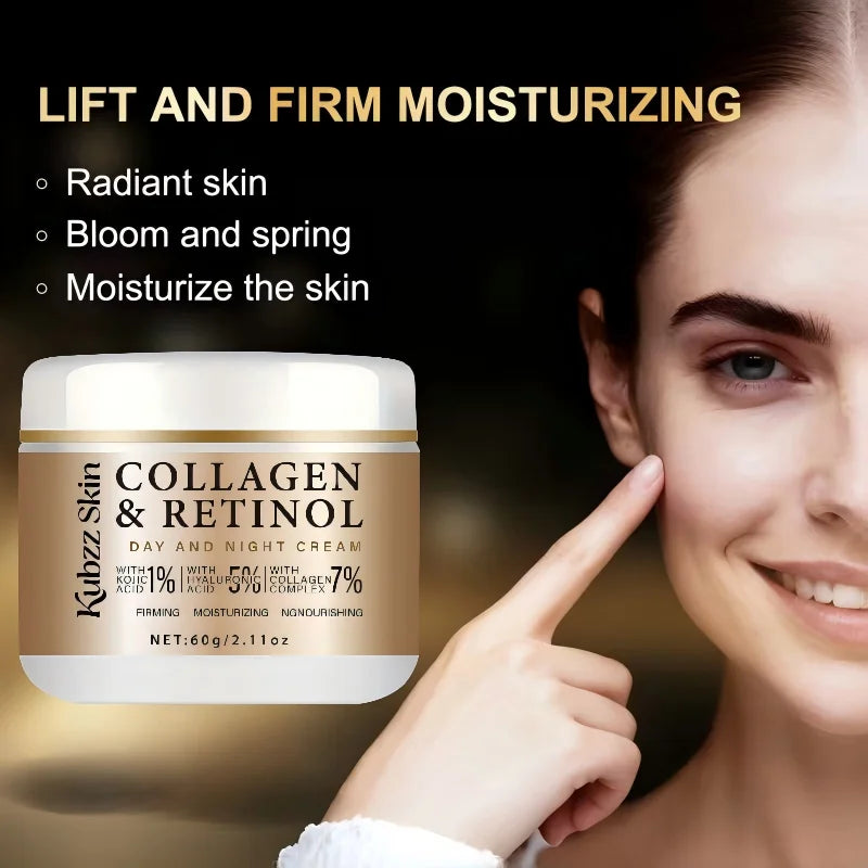 Collagen Retinol Day & Night Face Cream – Hyaluronic Acid 60g