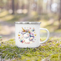 Personalized Kids Enamel Mug – Custom Rainbow Name Mug