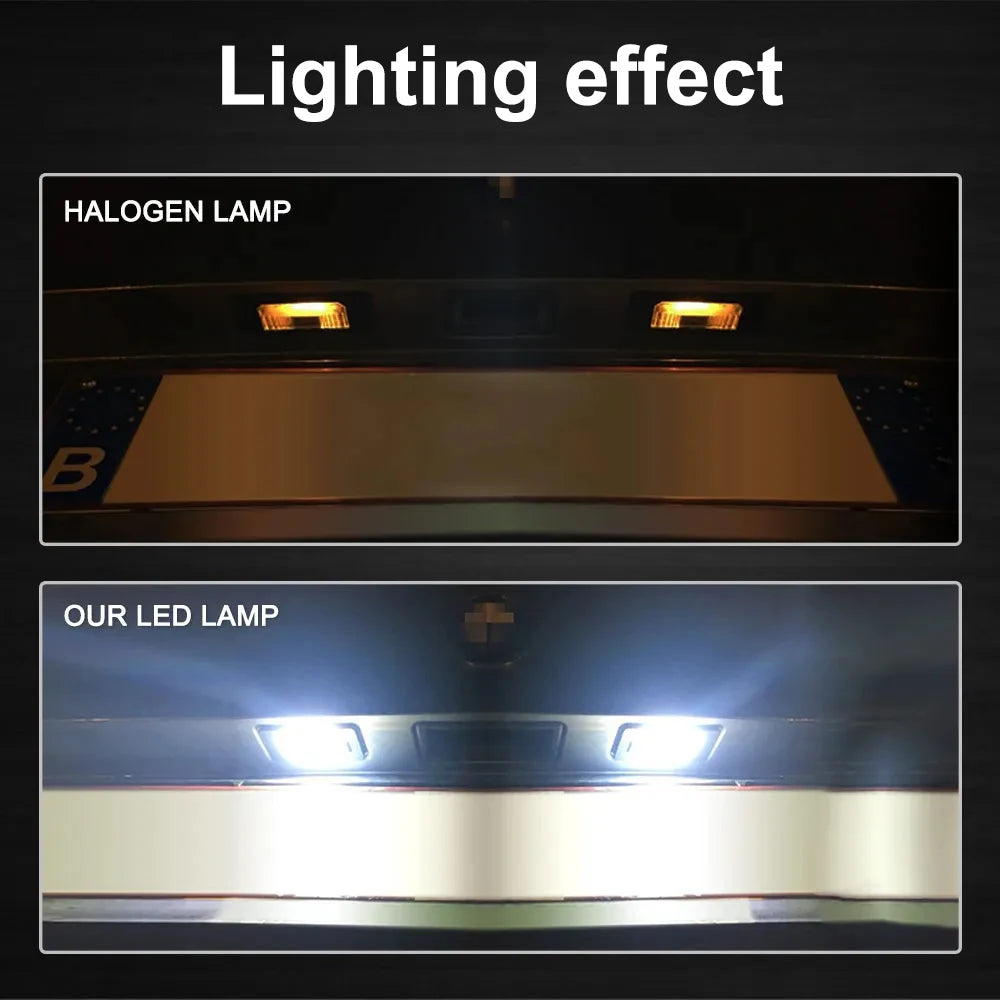 2-Pack Canbus LED License Plate Light for VW Golf Jetta Passat