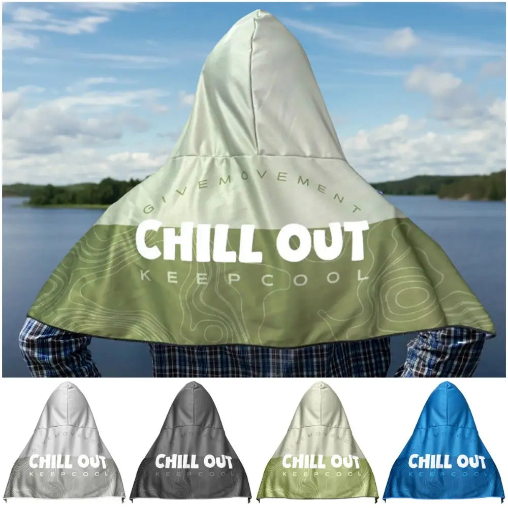 Hooded Sun Protection Shawl – Quick-Dry Cooling Towel Wrap