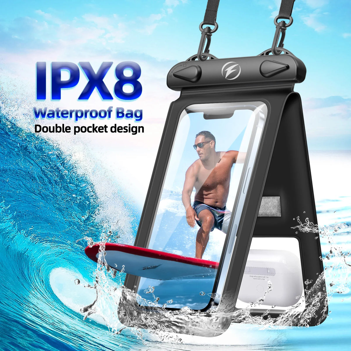 FONKEN Double Waterproof Phone Pouch – Universal Dry Bag