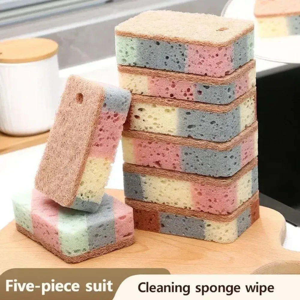 Eco-Friendly Wood Pulp Kitchen Sponge – Dishwashing Scrub Pad