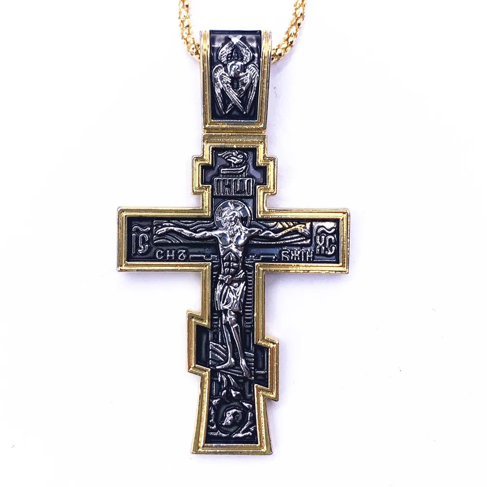 Orthodox Cross Metal Church Utensil – Religious Prayer Gift