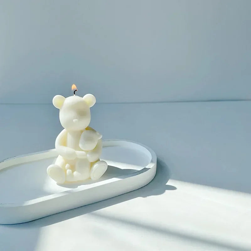 3D Bear Silicone Mold – Candle, Soap, Resin & Chocolate DIY