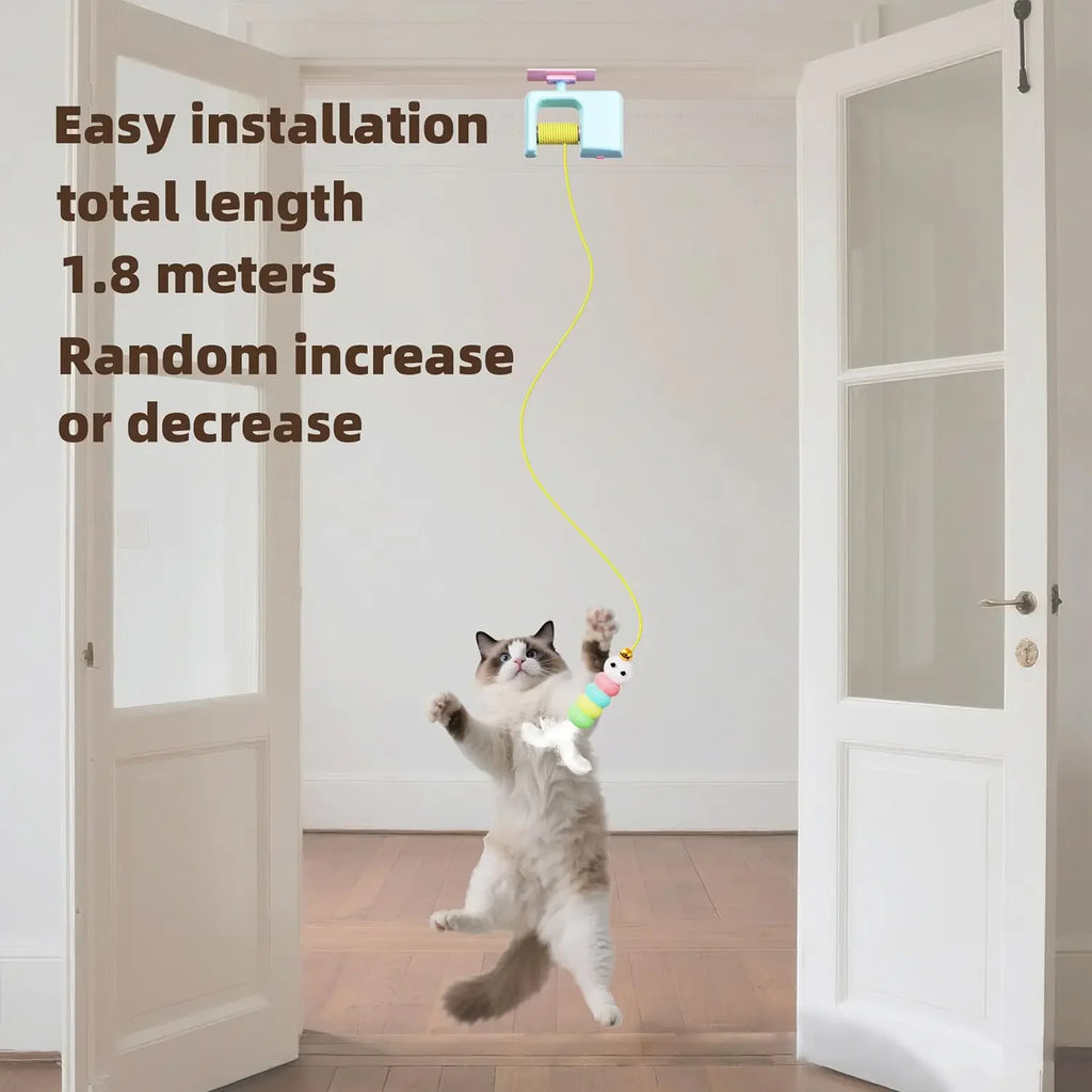 Rechargeable Interactive Hanging Door Flying Bird Cat Toy