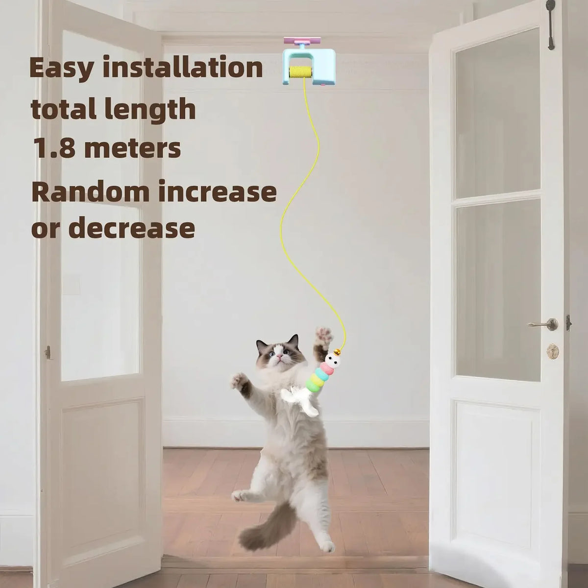 Rechargeable Interactive Hanging Door Flying Bird Cat Toy