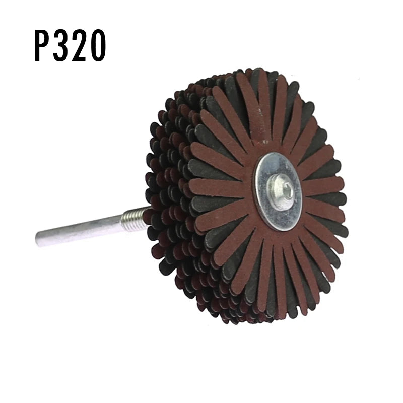 80mm Radial Abrasive Brush – Sandpaper Polishing Wheel for Wood