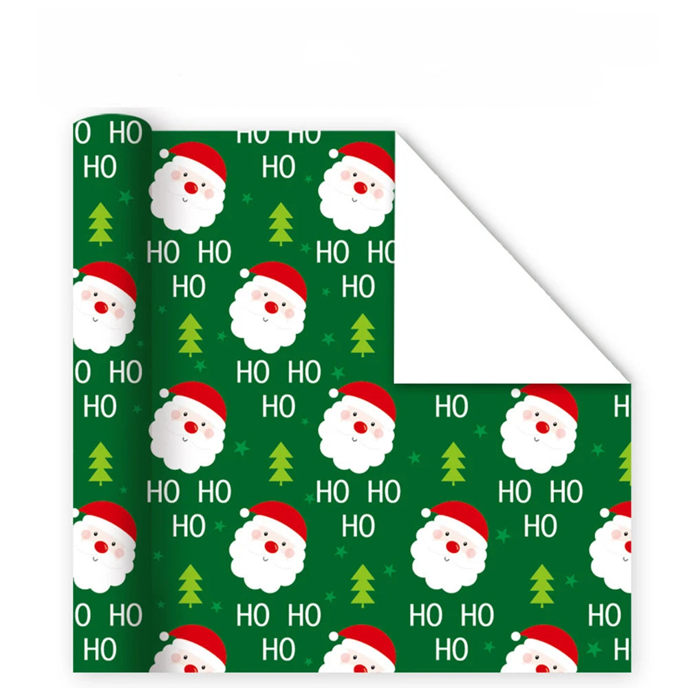 2025 Christmas Gift Wrapping Paper – Santa & Festive 50x70cm