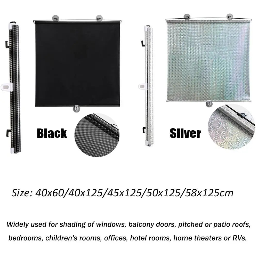 Blackout Roller Blinds – UV-Blocking Sunshade Window Curtain