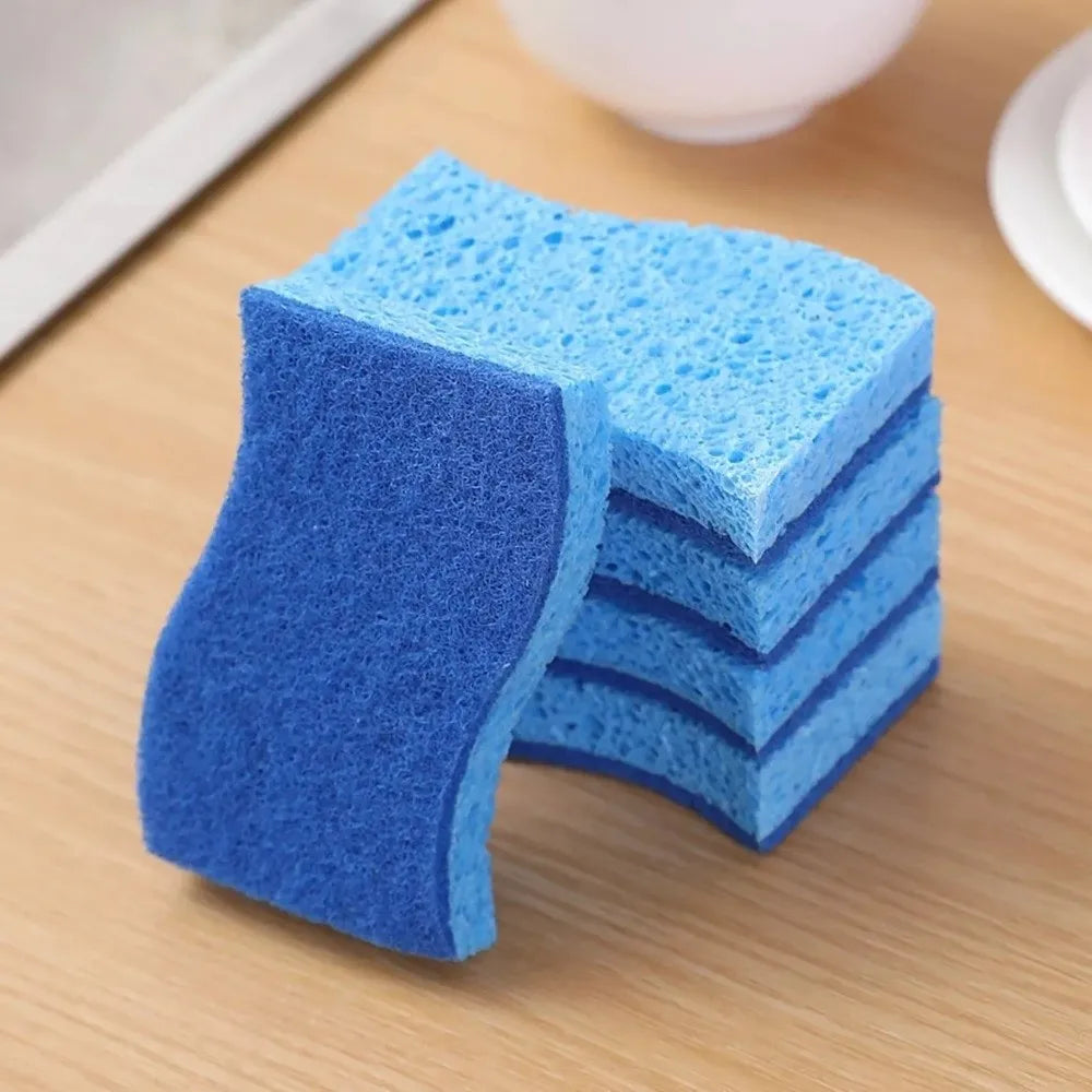 Double-Sided Dishwashing Sponge – Absorbent Scouring Pad