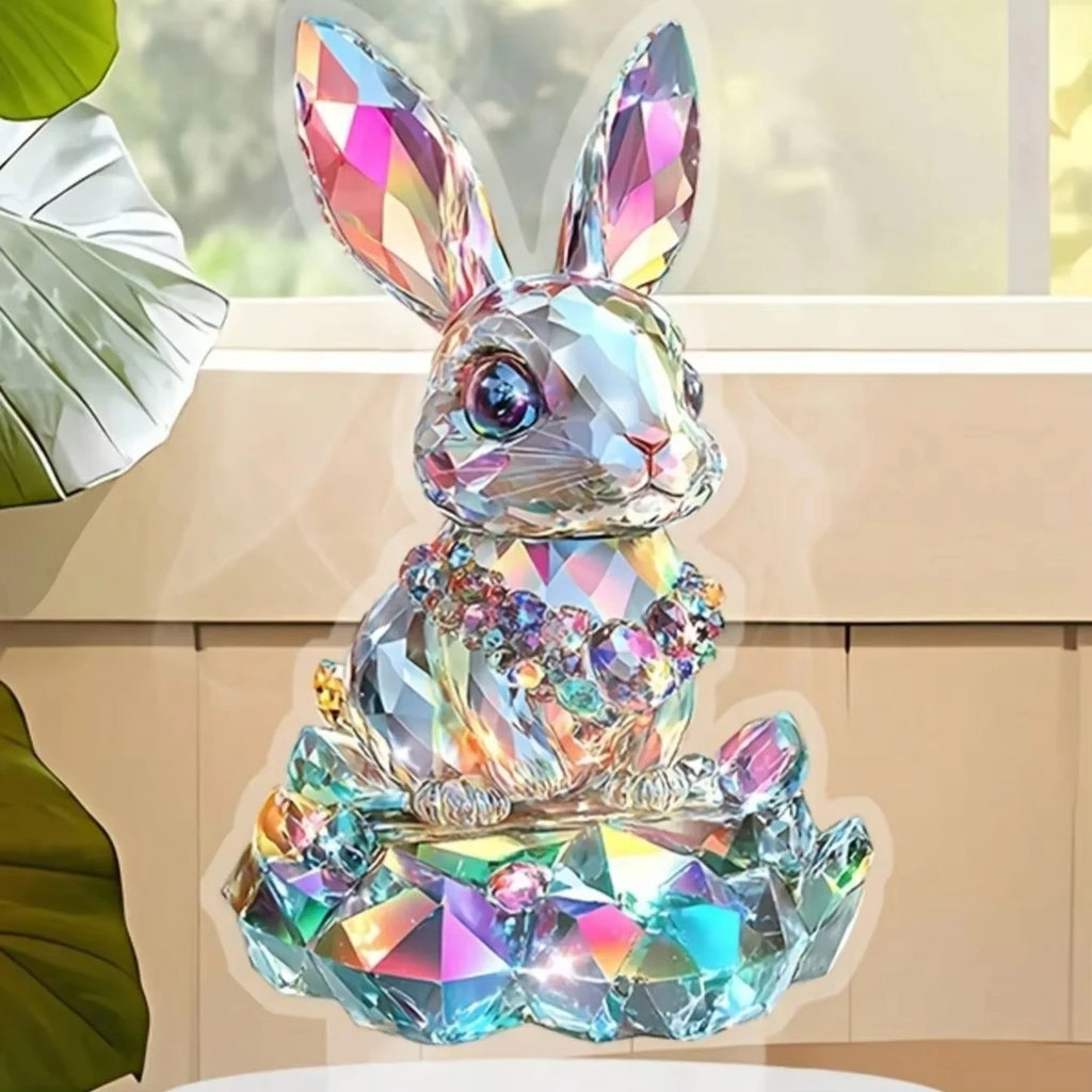 Rainbow Crystal Bunny Figurine | Easter & Home Décor