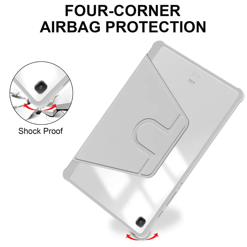 Samsung Galaxy Tab S6 Lite Case 360° Rotating Stand + Pen Holder