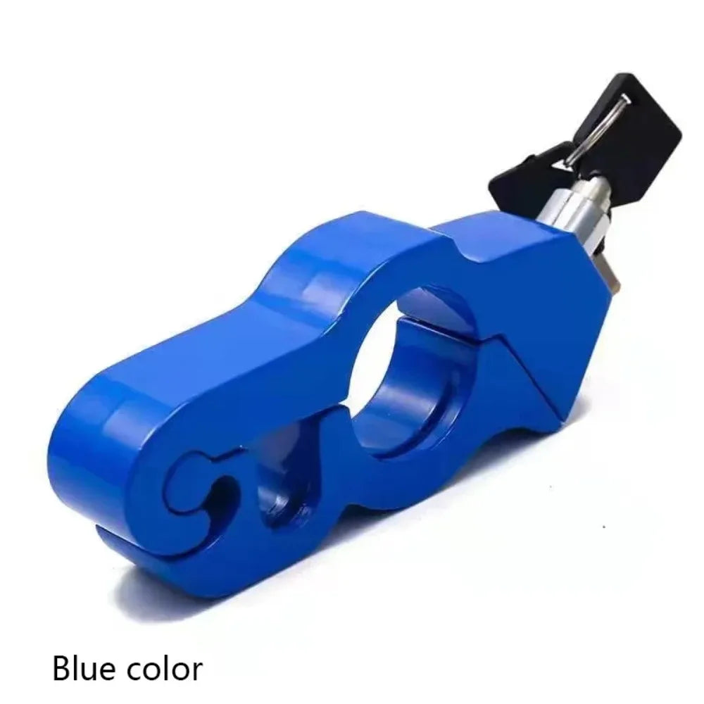 Universal Motorcycle Handlebar Steering Lock | Aluminum, 2 Keys