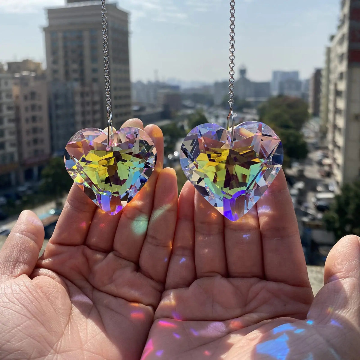 Crystal Sun Catcher Prism – Glass Rainbow Maker Pendant