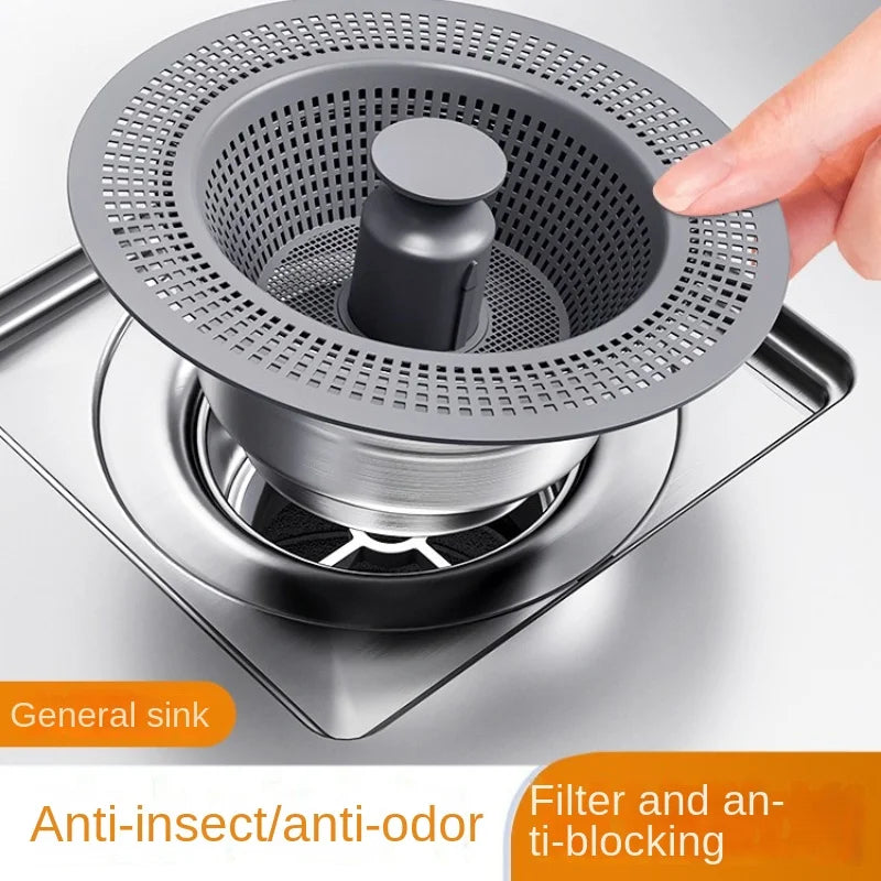 Bounce Core Sink Drain Strainer – Stainless Steel Stopper
