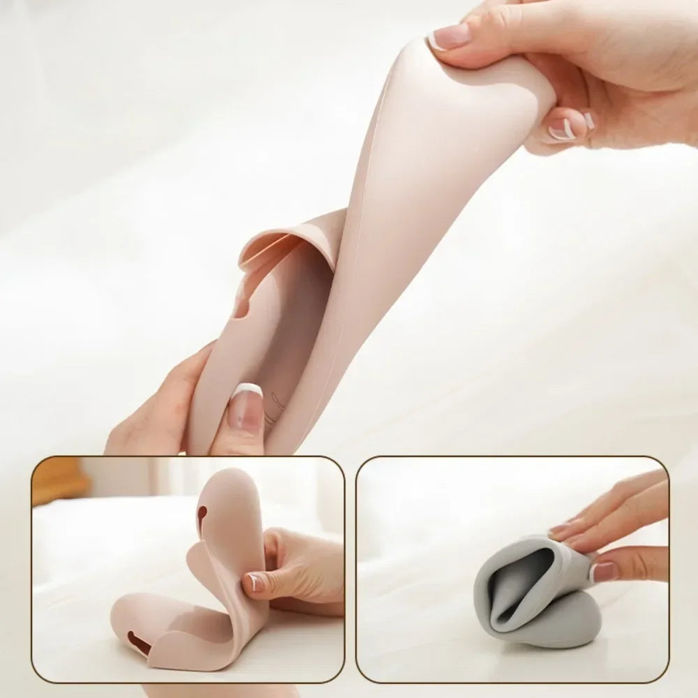 Silicone Travel Makeup Brush Holder Bag & Cosmetic Organizer