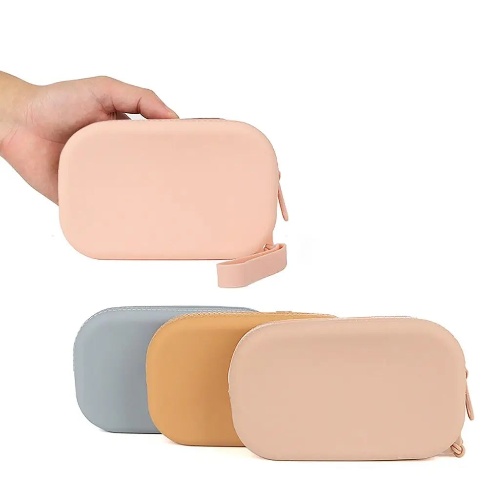 Silicone Cosmetic Bag – Waterproof Zipper Organizer & Coin Purse