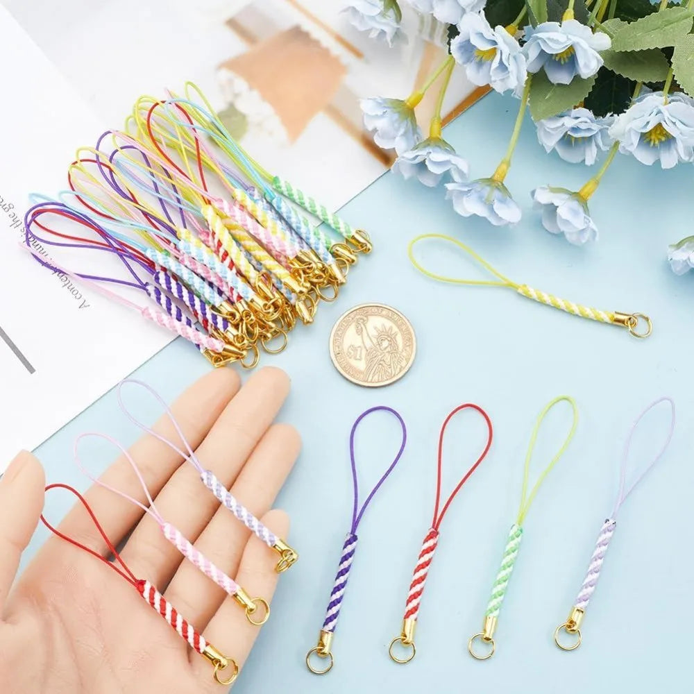 42-Pack Colorful Nylon Phone Wrist Strap Lanyards – 7 Colors