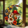 Moon Butterfly Mushroom Suncatcher – Colorful Acrylic Decor