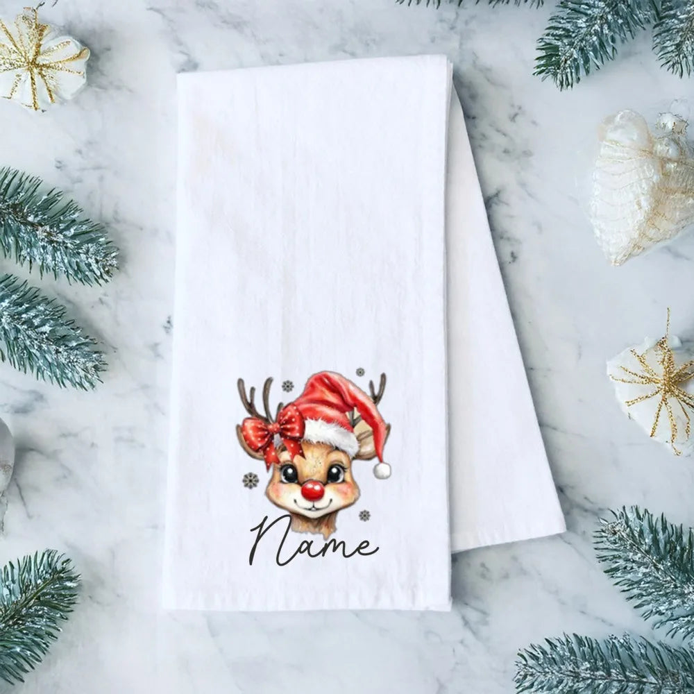 Personalized Christmas Cloth Napkins – Xmas Hostess Gift