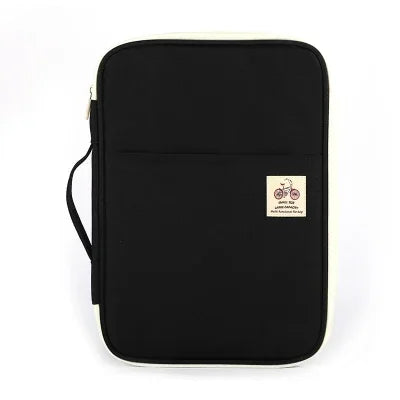 Waterproof A4 File Folder Zipper Bag – Large Capacity Document Case