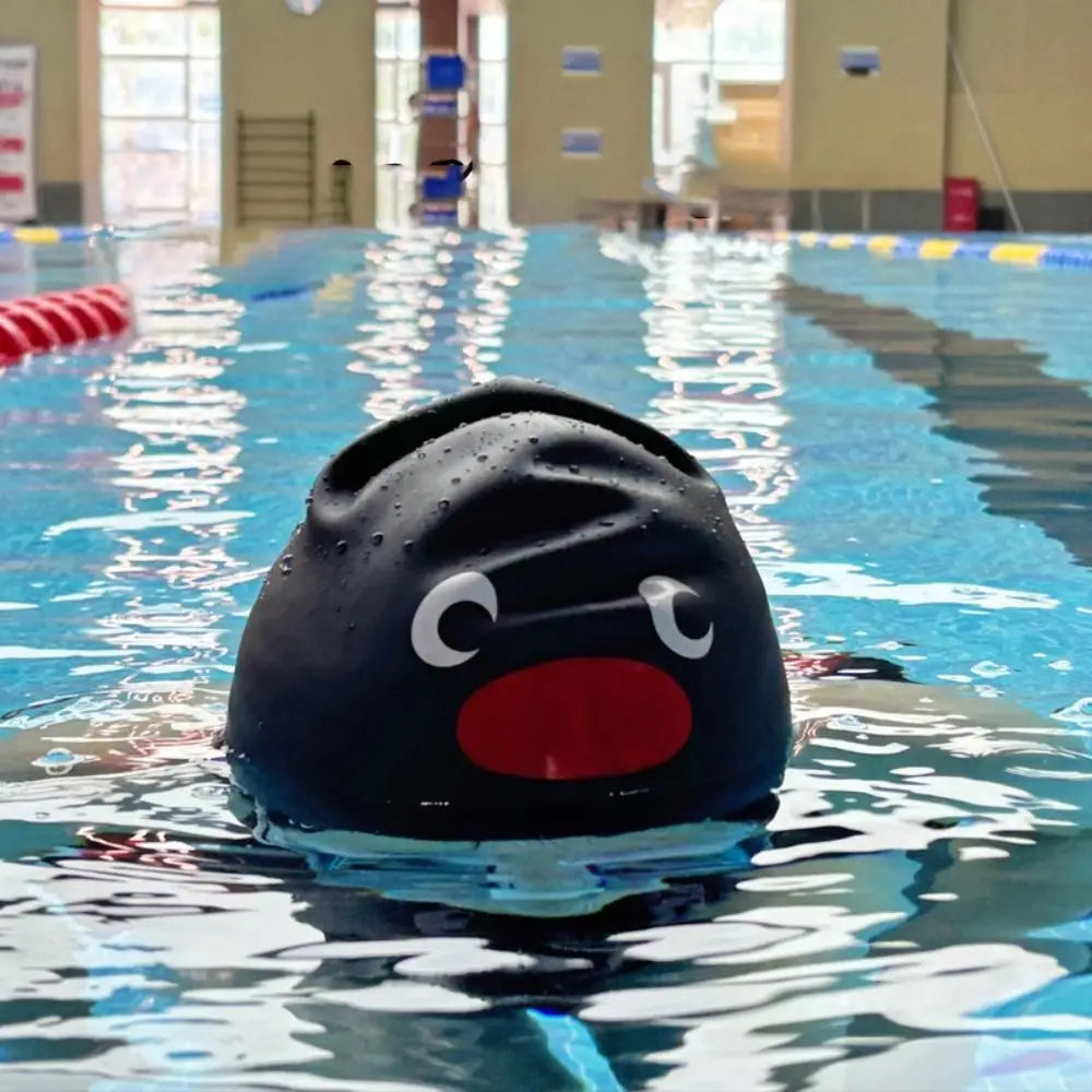 Cartoon Silicone Swimming Cap – Waterproof Ear Protection